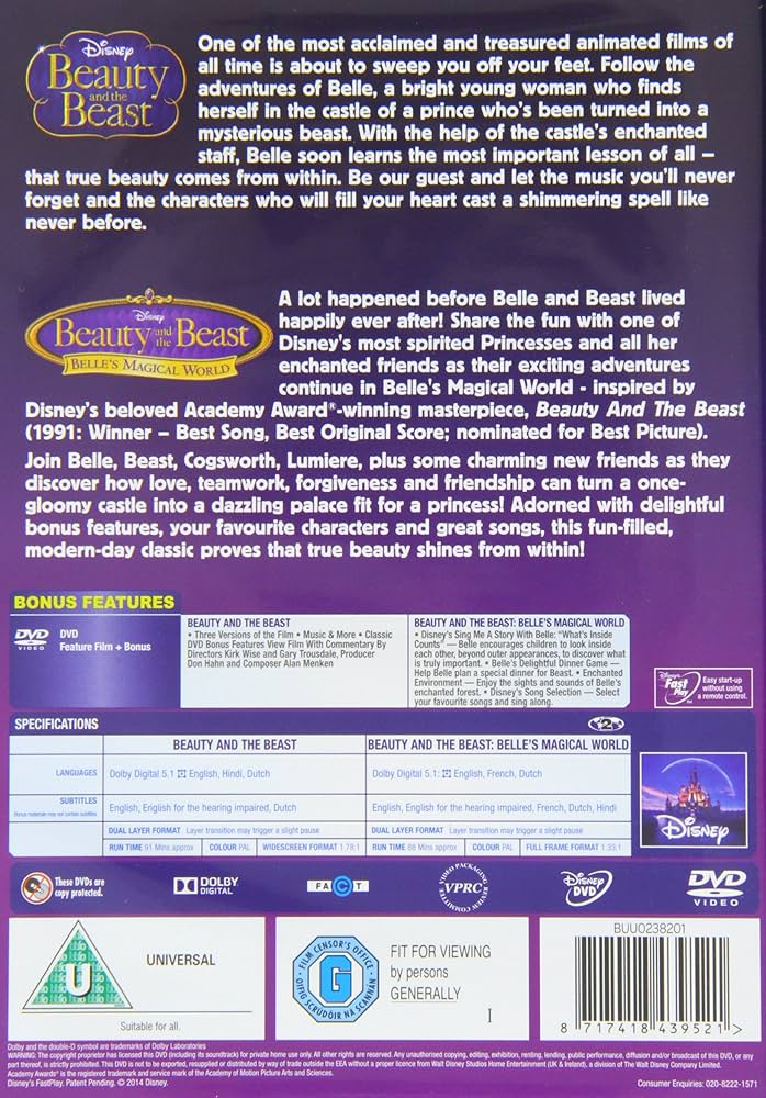 Amazon.com: Beauty And The Beast/Belle's Magical World
